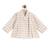 Beige plain cotton jhabla set