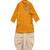 Yellow embroidered cotton kurta set
