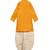 Yellow embroidered cotton kurta set