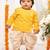 Yellow plain cotton kurta set