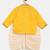 Yellow plain cotton kurta set
