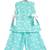 Blue printed cotton co ord set