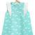 Blue printed cotton dress