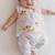 White embroidered cotton jhabla set