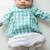 Green plain cotton jhabla set