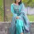 Sky Blue Embroidered Cotton Flex Kurta and Pant Set with Dupatta