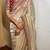 Cream Color Sequence And Dori Embroidery Work With Lace Border Twill Net Saree