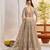 Metallic Gray Butterfly Net Thread & Sequence Embroidery Lehenga Choli with Dupatta and Blouse