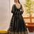 Black Butterfly Net Thread & Sequence Embroidery Work Lehenga Choli with Dupatta and Blouse