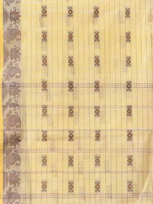 cotton saree tant cotton suhani design for woman yellow without blouse 5