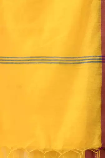 cotton latest georgette chiffon haldi rani sarees for women yellow with unstitched blouse piece