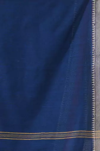 Women's cotton handloom chiffon bandhani golden temple malmal blue unstitched blouse piece sarees for women
