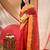Women's tant cotton saree patralika design for woman red without blouse