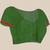 Women's cotton handloom chiffon bandhani golden temple malmal green unstitched blouse piece sarees for women
