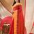 Women's tant cotton saree patralika design for woman red without blouse
