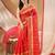 Women's tant cotton kolkini saree for women red without blouse