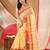 Women's tant cotton kolkini saree for women white red without blouse