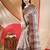 Women's tant cotton saree pearl design for woman brown without blouse