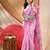 Women's tant cotton saree pearl design for woman pink without blouse