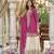 new stylish pink chinon sharara suit for women wedding wear