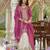 new stylish pink chinon sharara suit for women wedding wear