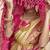 baige & pink tissue paithani silk blend zari weaving with tussel  wedding wear saree