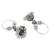 Ethnic silver oxidizedboho jhumka earrings for women (e3297ox)