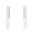 Classic square shaped lightweight minimal stud earrings for women (e3300s)