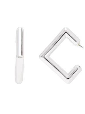 Classic square shaped lightweight minimal stud earrings for women  3