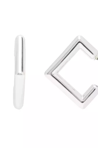 Classic square shaped lightweight minimal stud earrings for women 