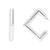 Classic square shaped lightweight minimal stud earrings for women (e3300s)
