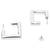 Classic square shaped lightweight minimal stud earrings for women (e3300s)