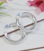 Small fancy half hoop earrings for women 
