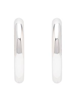 Small fancy half hoop earrings for women  2