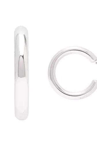 Small fancy half hoop earrings for women 