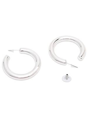 Small fancy half hoop earrings for women  4