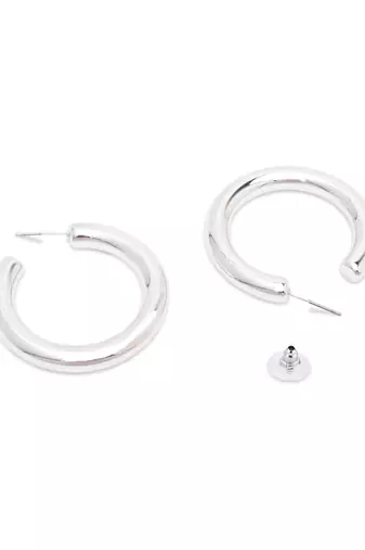 Small fancy half hoop earrings for women 