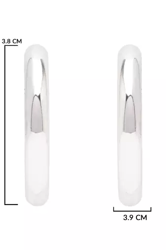 Small fancy half hoop earrings for women 