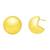 Half circle fashion stylish lightweight chunky stud earrings for women (e3302fl)