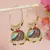 Multicolor meenakari jhumka earrings for women 