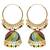 Multicolor meenakari jhumka earrings for women (e3307mul)