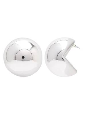 Half circle hoop earring for women  3