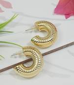 Half circle designed stud earrings for women 