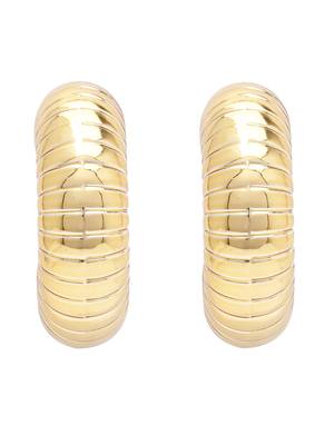 Half circle designed stud earrings for women  2
