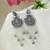 Ethnic silver oxidizedstyle dangle jhumka earrings for women (e3319ox)