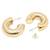 Half circle designed stud earrings for women (e3303fl)