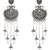 Ethnic silver oxidizedstyle dangle jhumka earrings for women (e3319ox)