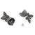 Ethnic silver oxidizedbutterfly jhumka earrings (e3310ox)