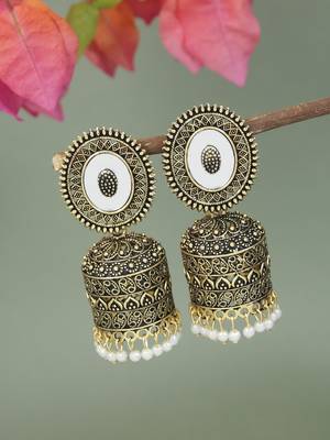 Ethnic jhumka earrings for women  1