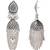 Ethnic silver oxidizedstyle jhumka earrings for women (e3315ox)